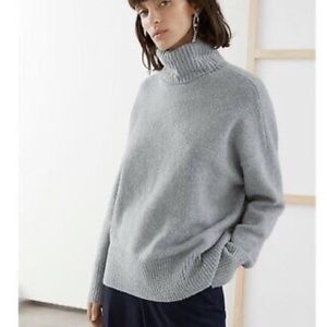 & Other Stories Soft Oversized Turtleneck Sweater